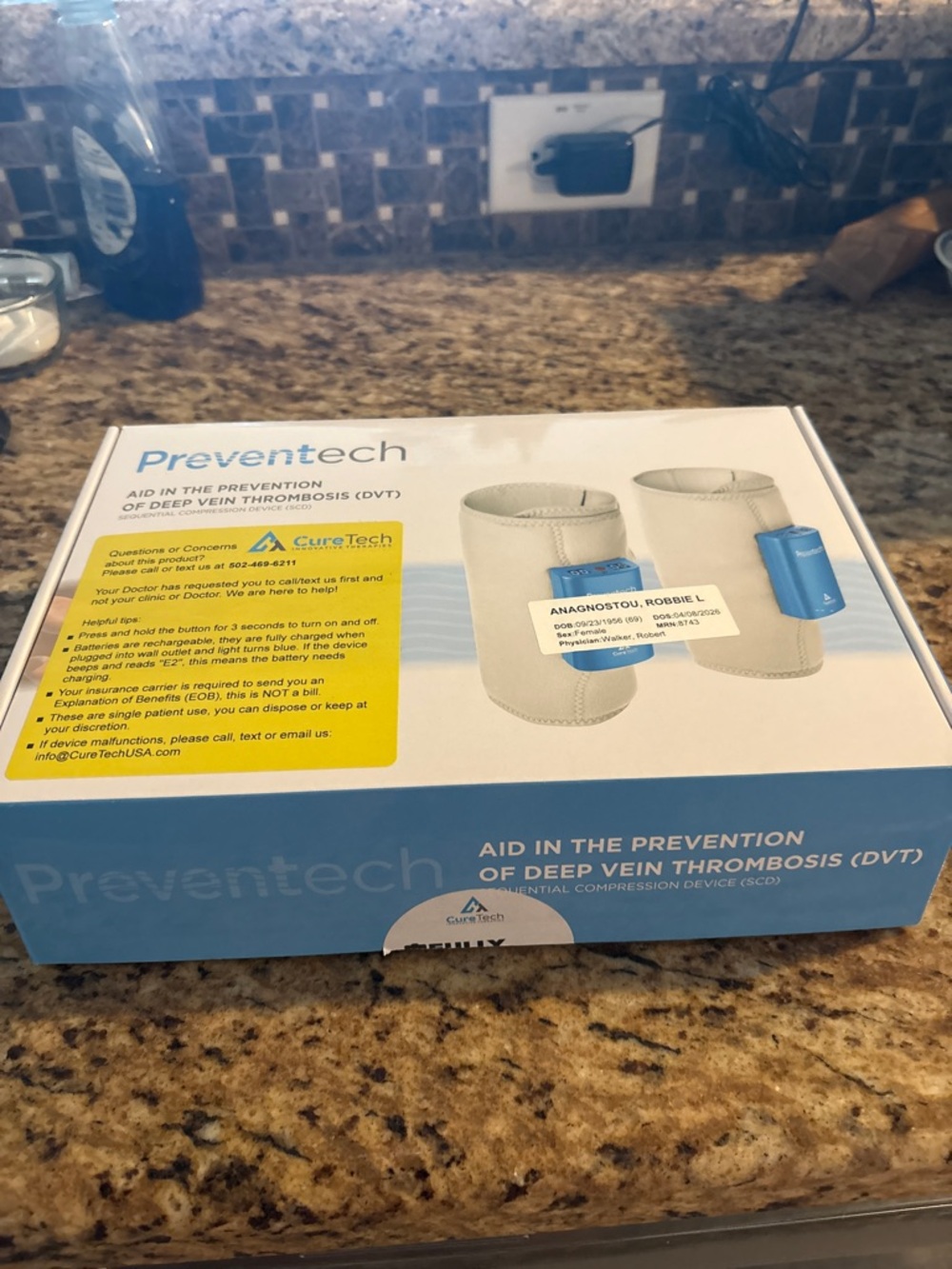 Prevention Compression‎ Device - DVT Aid in Blue